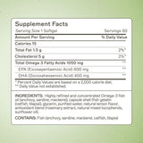 Amy Myers MD oméga-3, capsules EPA/DHA issues de poissons froids, usage quotidien recommandé.