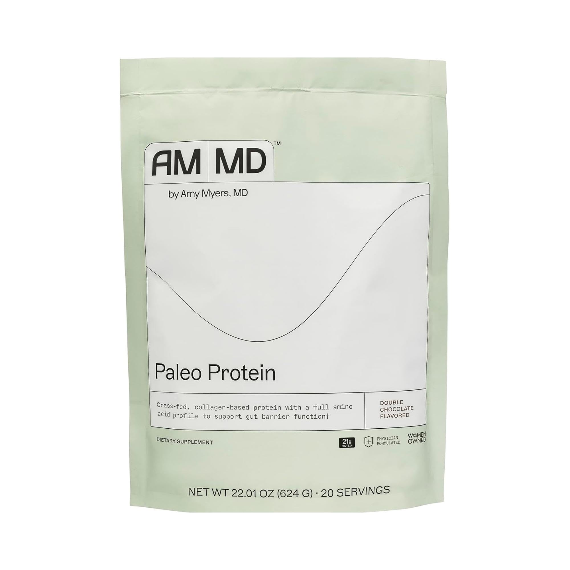 Amy Myers MD Poudre Paleo Double Chocolat, texture lisse et shake rapide