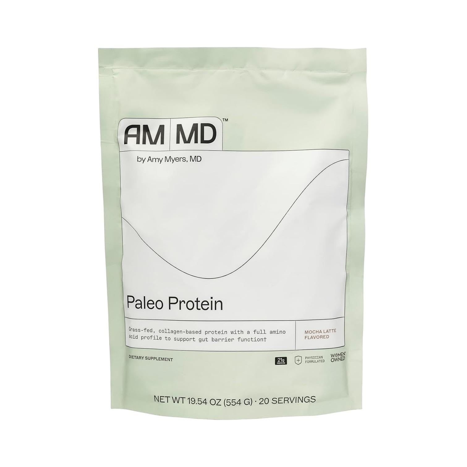Amy Myers MD poudre protéinée Paleo Mocha Latte, shake onctueux et pratique.