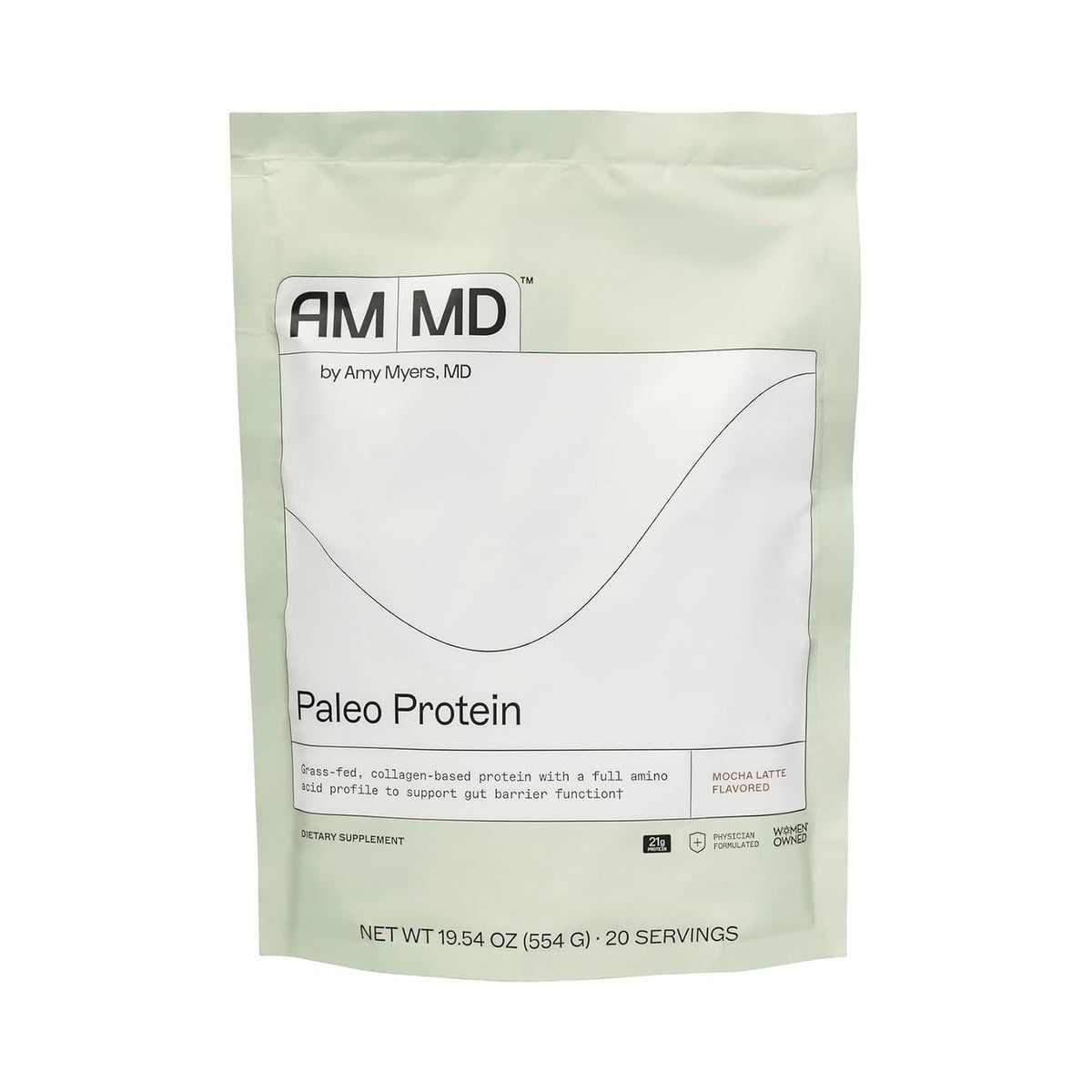 Amy Myers MD poudre protéinée Paleo Mocha Latte, shake onctueux et pratique.