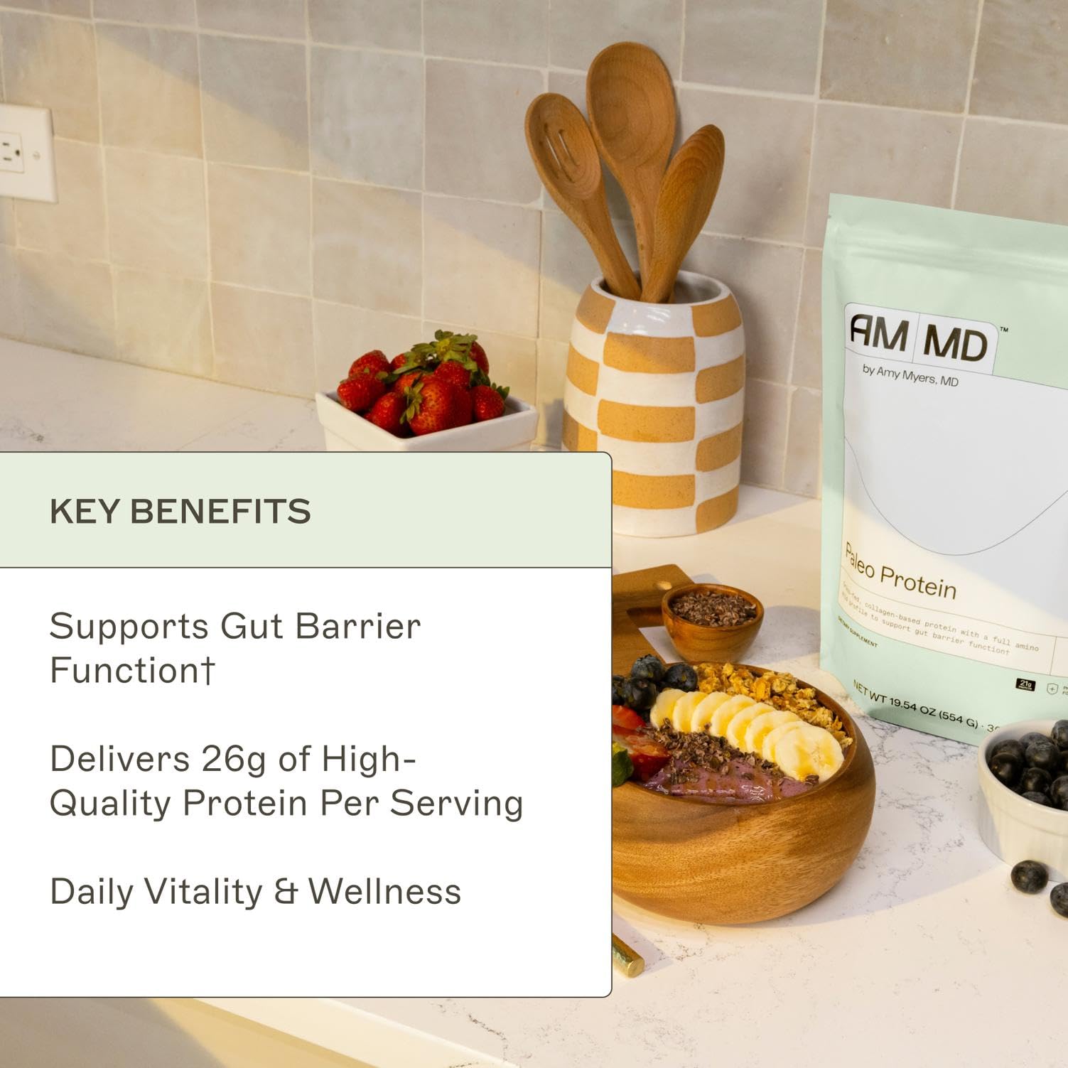 Amy Myers MD Protéine Paleo sans gluten ni lactose pour divers régimes