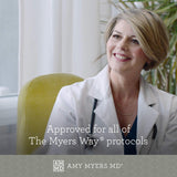 Amy Myers MD Rest and Restore – horloge évoquant des cycles de sommeil.