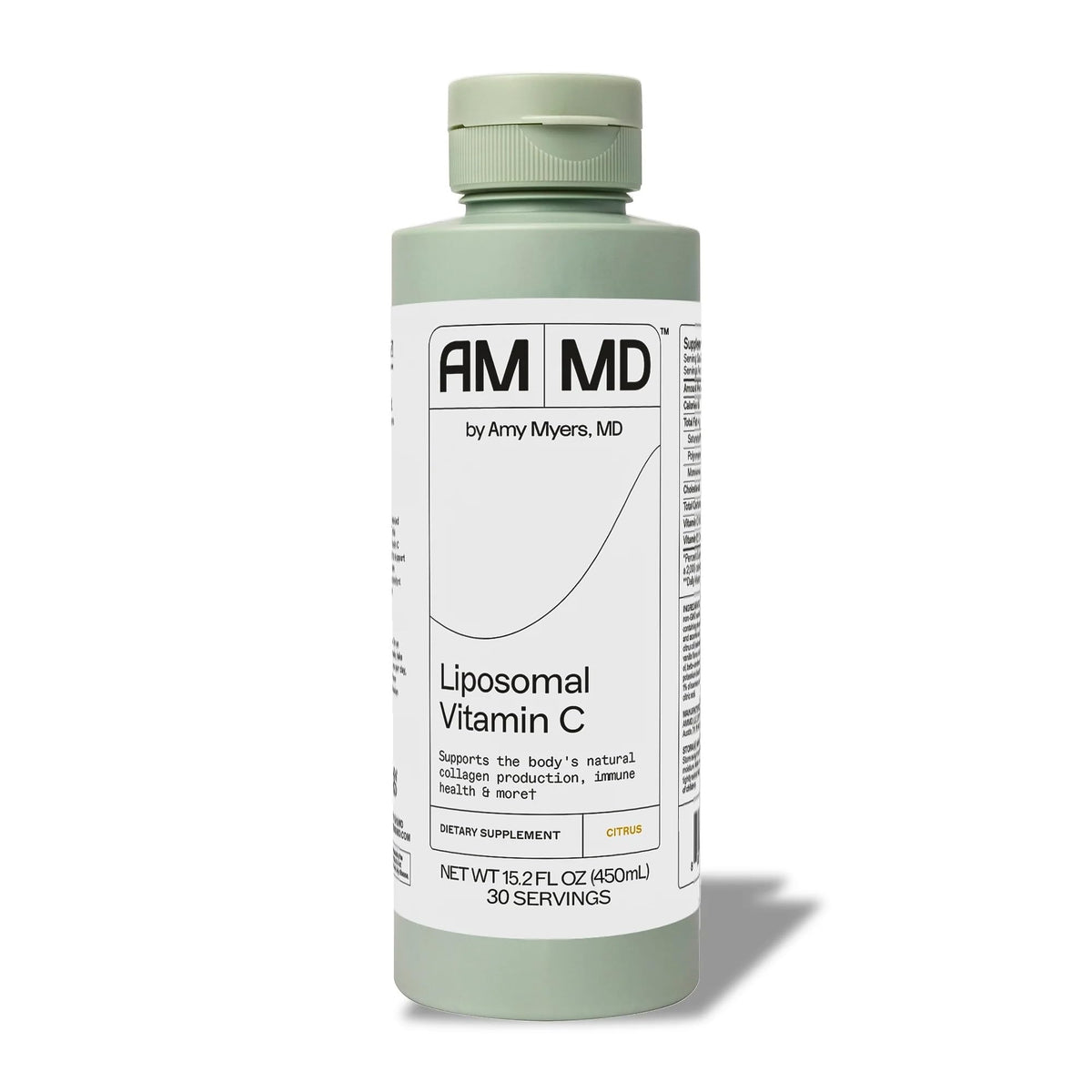Amy Myers MD Vitamine C liposomale, bouteille prête à l’absorption élevée.