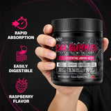 AMZXO EAA Gommes — texture agréable et goût framboise naturel