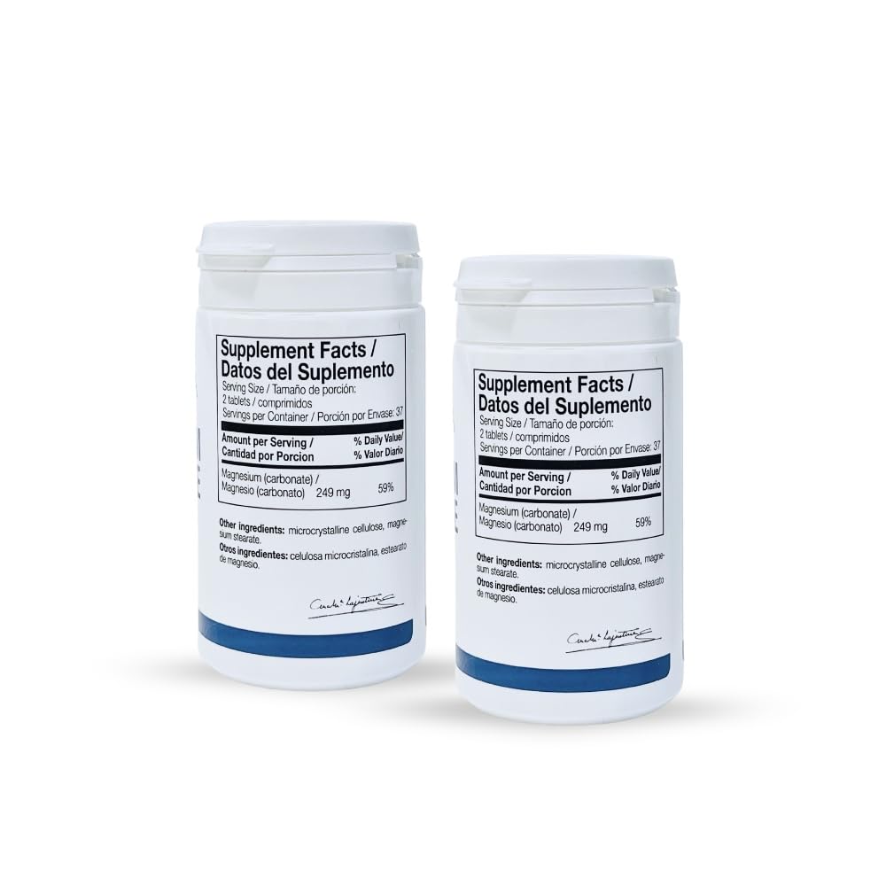 Ana María Lajusticia Magnésium Carbonate - pack de deux bouteilles pratique pour routine