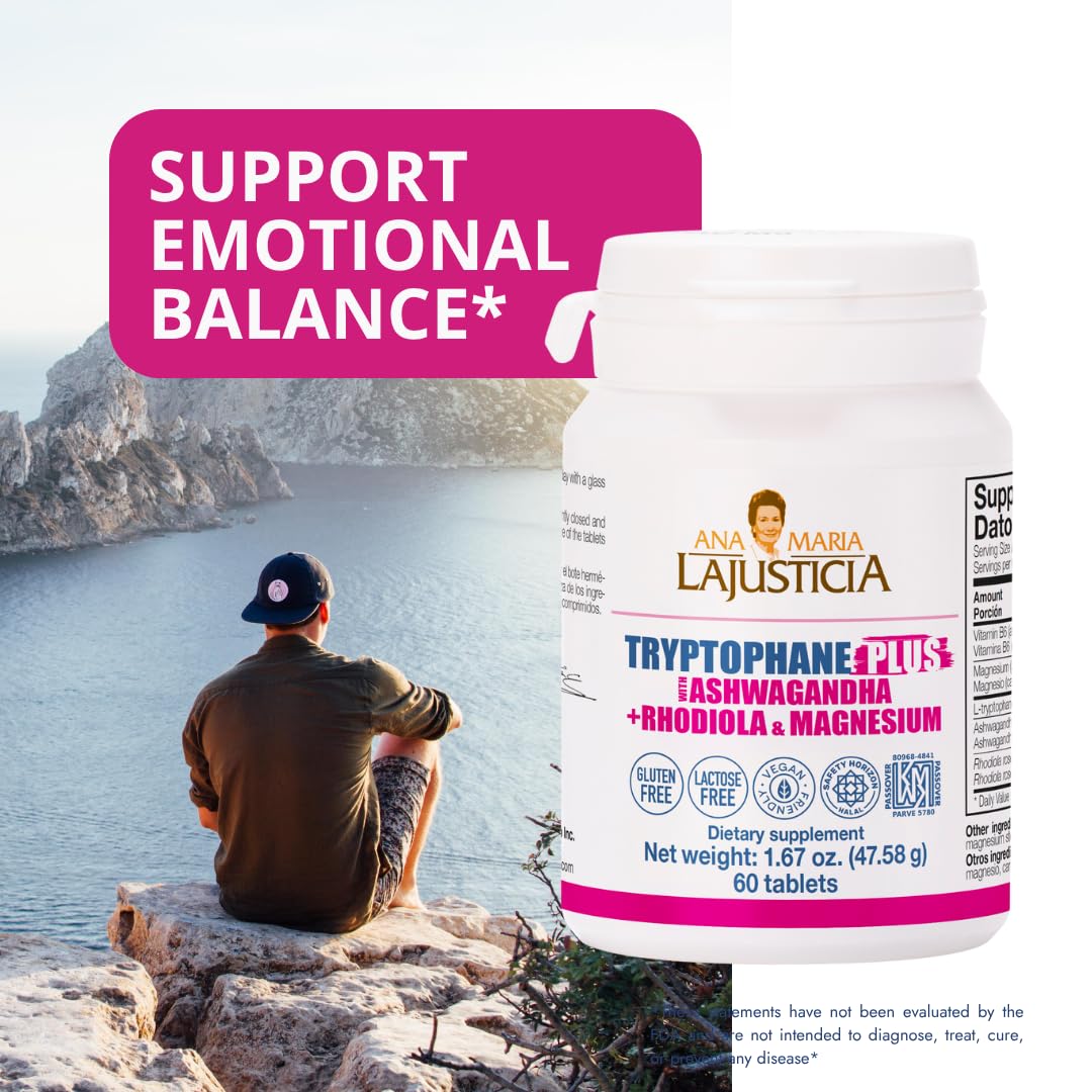 Comprimés Ana María Lajusticia TRYPTOPHANE Plus, usage quotidien pour relaxation et concentration possibles