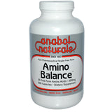Anabol Naturals Amino Balance, bouteille de capsules, soutien potentiel à la récupération musculaire après l'entraînement.