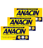 ANACIN boîte de 100 tablettes prête pour soulager les douleurs mineures.