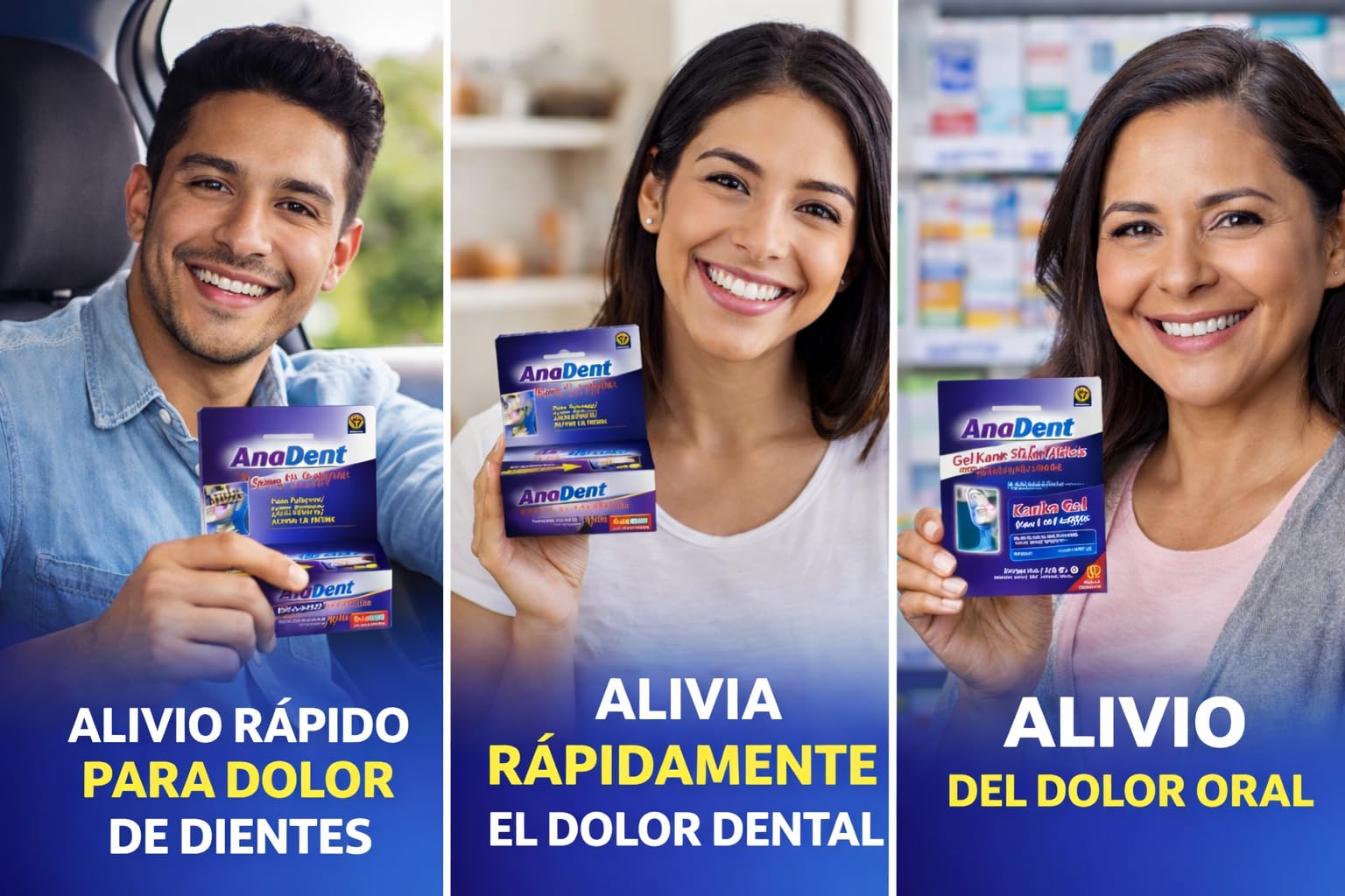 Utilisation nocturne avec Anadent pour réduire les douleurs.