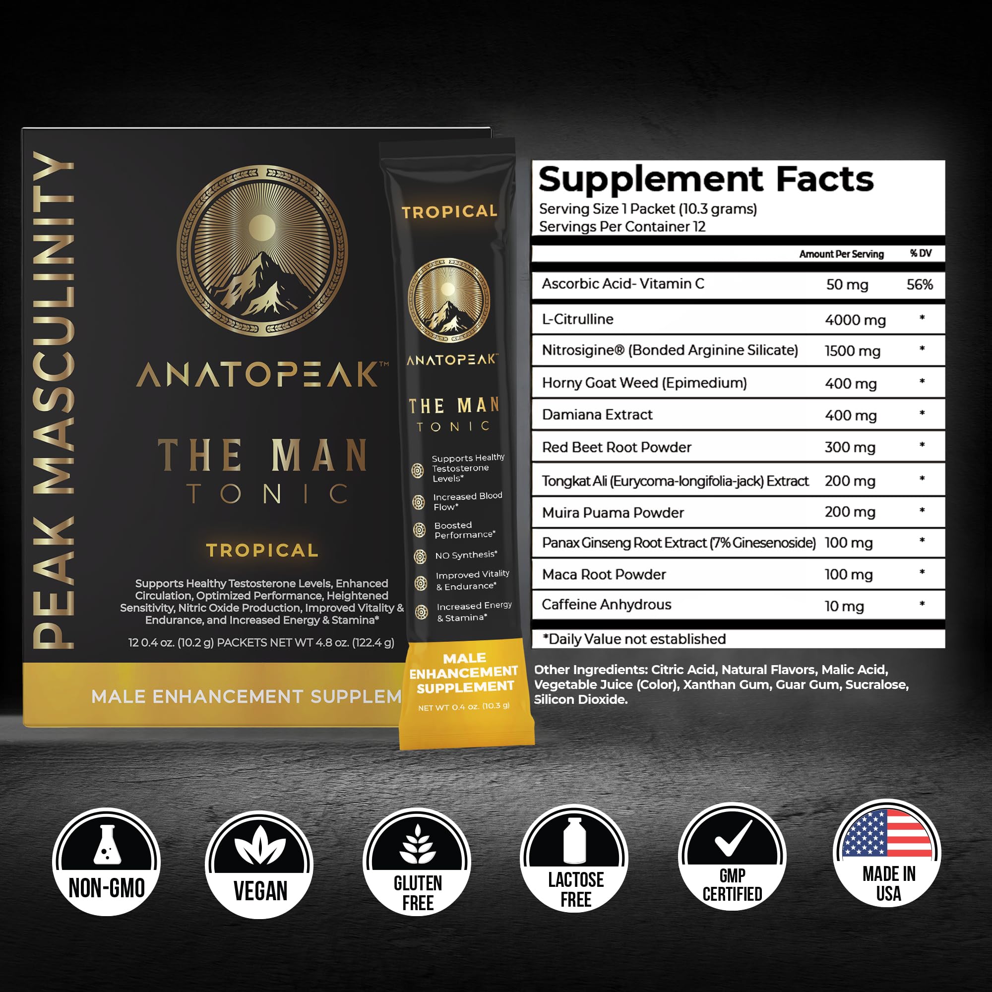 ANATOPEAK dosage quotidien facile à intégrer dans la routine.