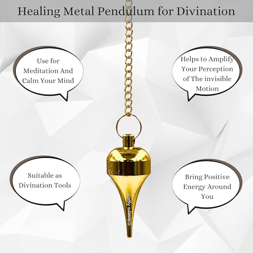 ANAYA AGATE pendule fin dorée alliant élégance et praticité pour pratique spirituelle