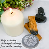 ANAYA AGATE plat sélénite énergie amplifiée pour ensembles de cristaux.
