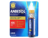 Emballage Anbesol Force Maximale Liquide, lot de 3 prêt à l’emploi.