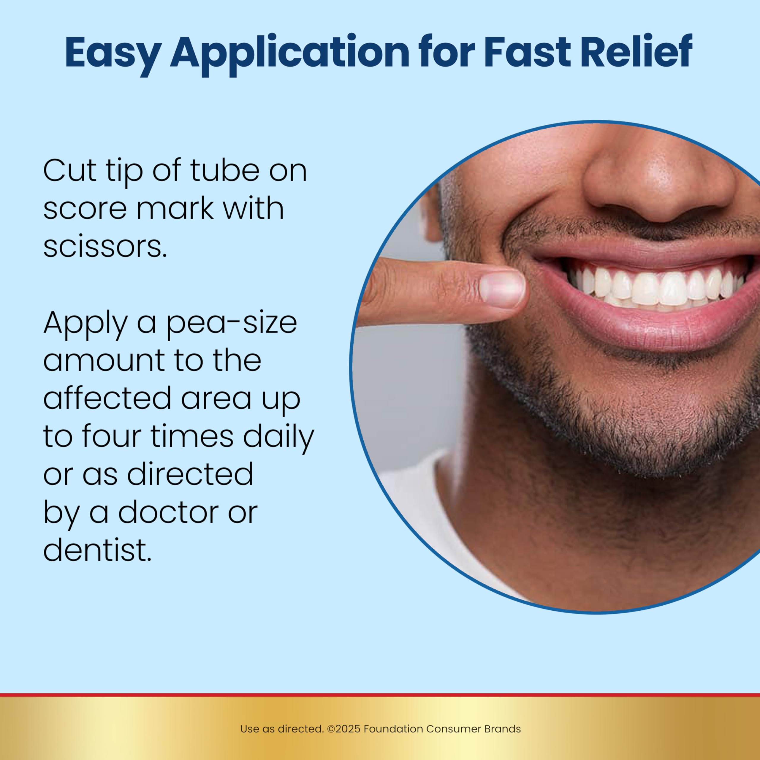 Anbesol Gel Puissance Maximale pour gencives sensibles, soulagement temporaire et confort buccal.