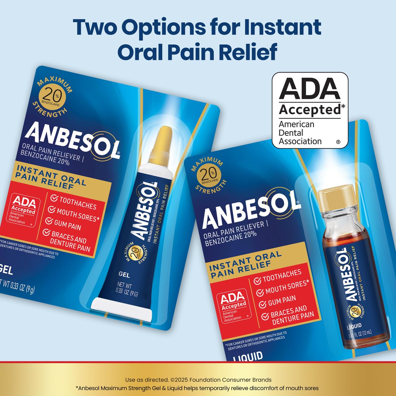 Anbesol Liquide : format portable pour usage en déplacement