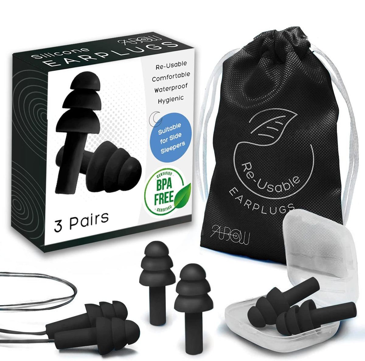 anbow bouchons d’oreille doux pour dormir, confort nocturne