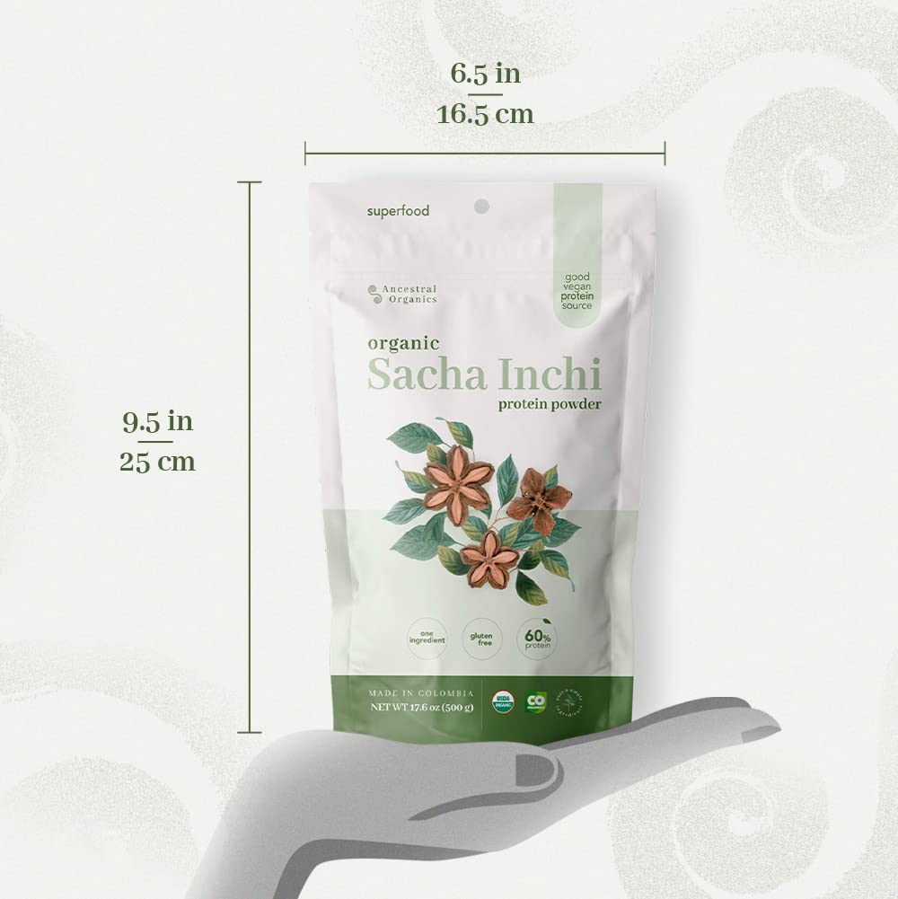 ANCESTRAL ORGANICS Sacha Inchi poudre dans barres maison – collation sans gluten et sans lactose