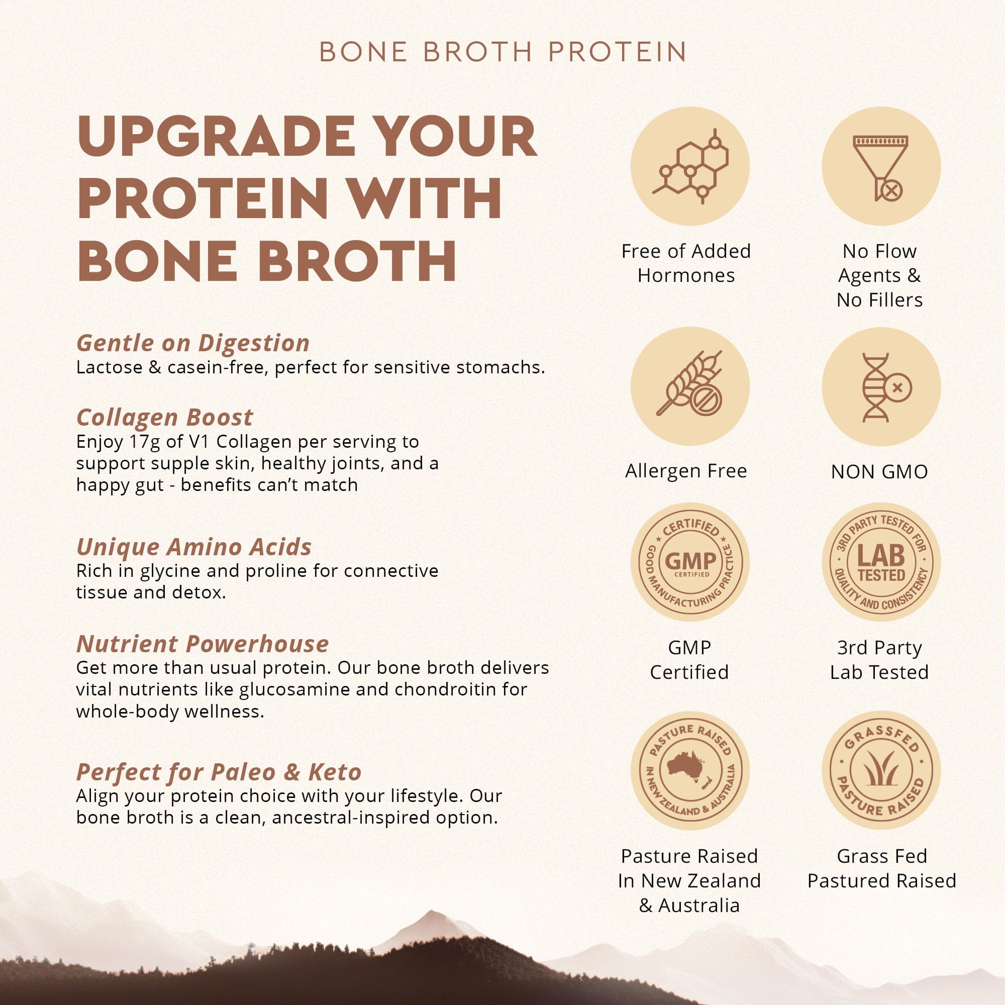 Ancestral Protéine Chocolat : organes-boeuf montre produit riche en protéines.