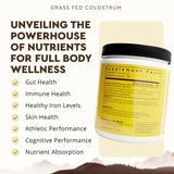 Ancestral Supplements Colostrum Poudre, mélange facile dans boisson froide pour un apport pratique.