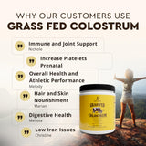 Ancestral Supplements Colostrum Poudre, usage quotidien simple pour soutenir le bien-être général.