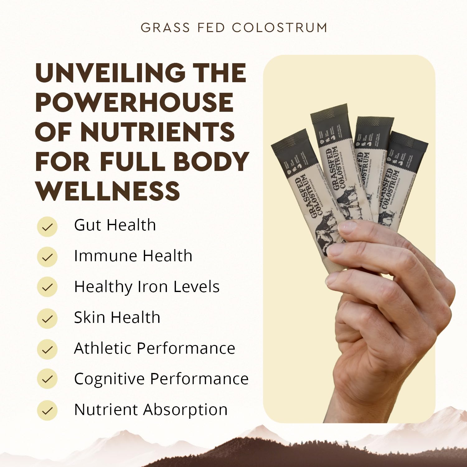 Sachets Colostrum Ancestral pour usage quotidien pratique