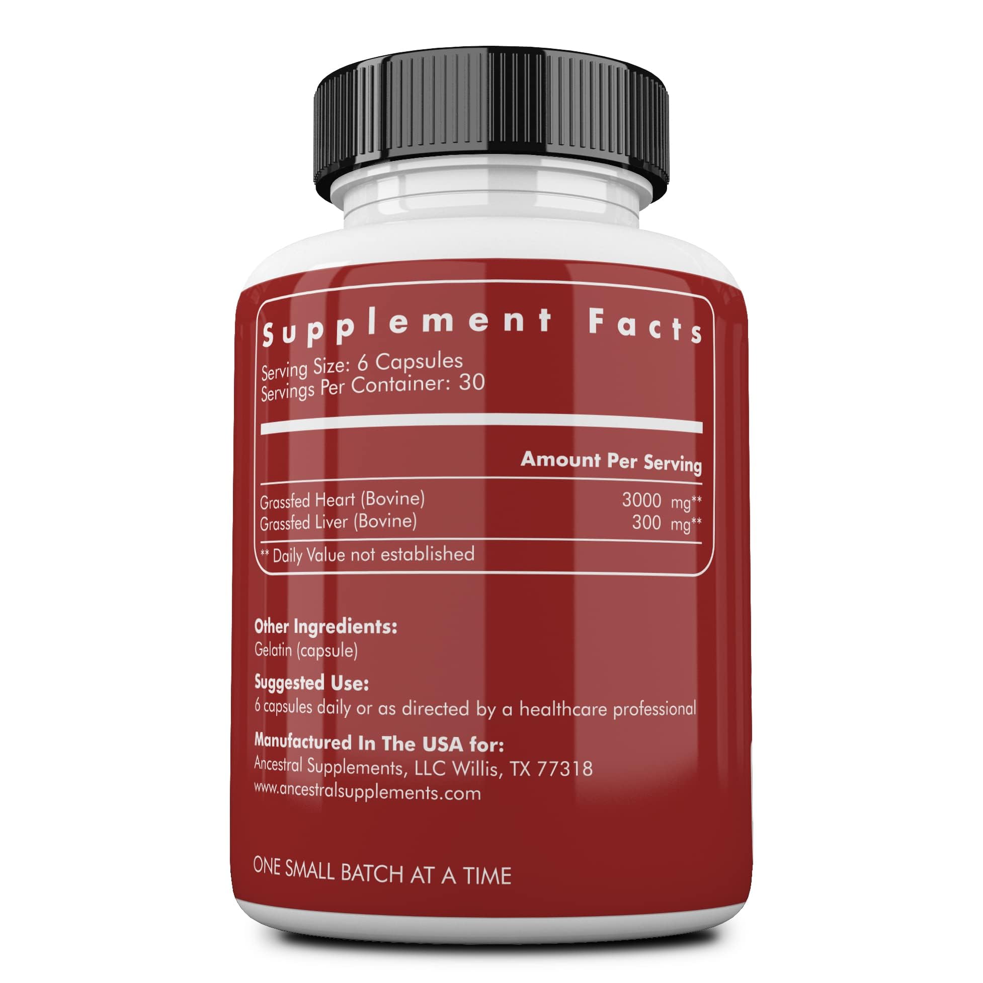Ancestral Supplements: cœur-boeuf image, soutien potentiel de la vitalité et du fonctionnement cardiaque.