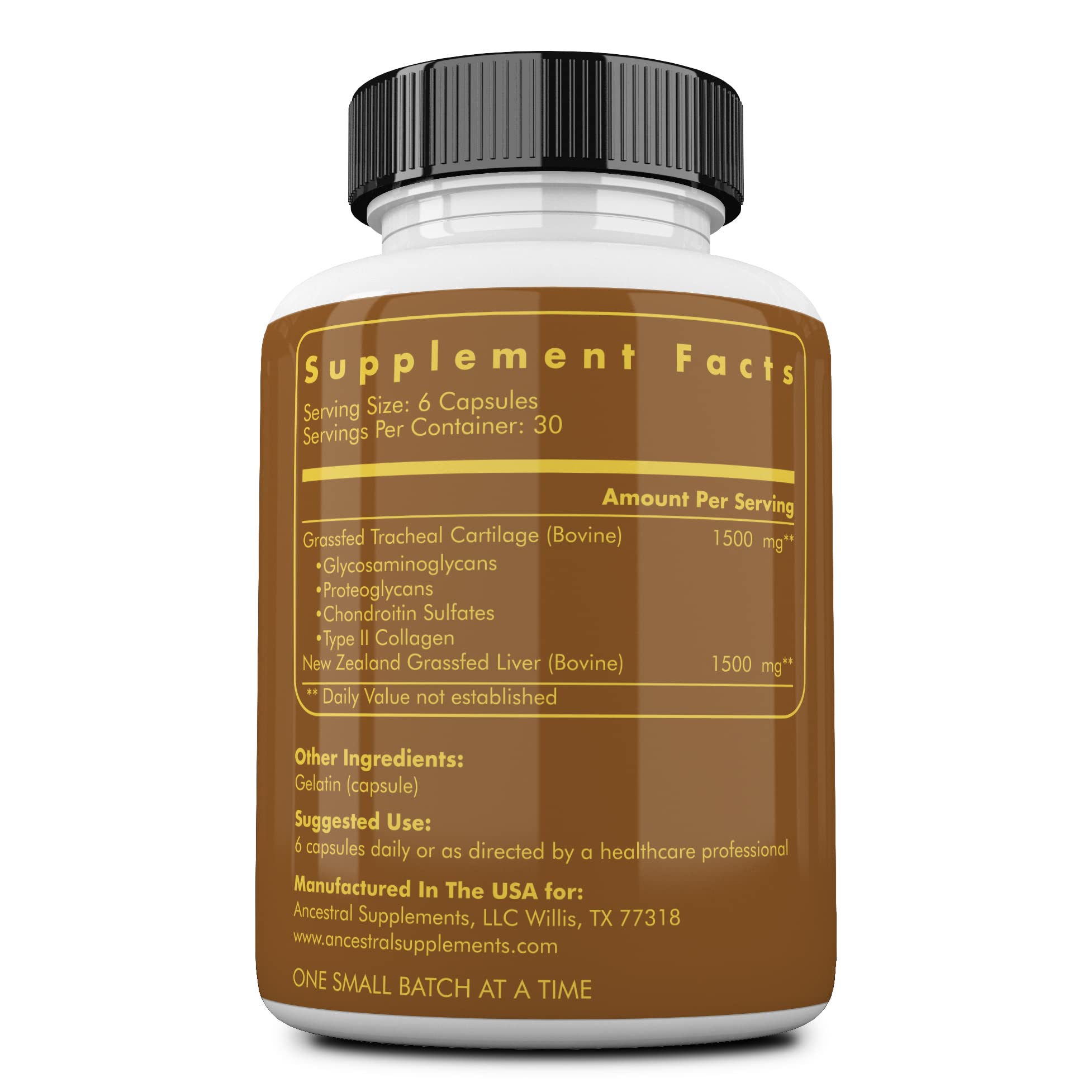 Ancestral Supplements – gélules faciles à avaler, soutien quotidien des articulations.