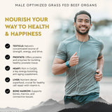 Ancestral Supplements Mofo – Organes bovins foie, prostate et cœur pour un apport ciblé.