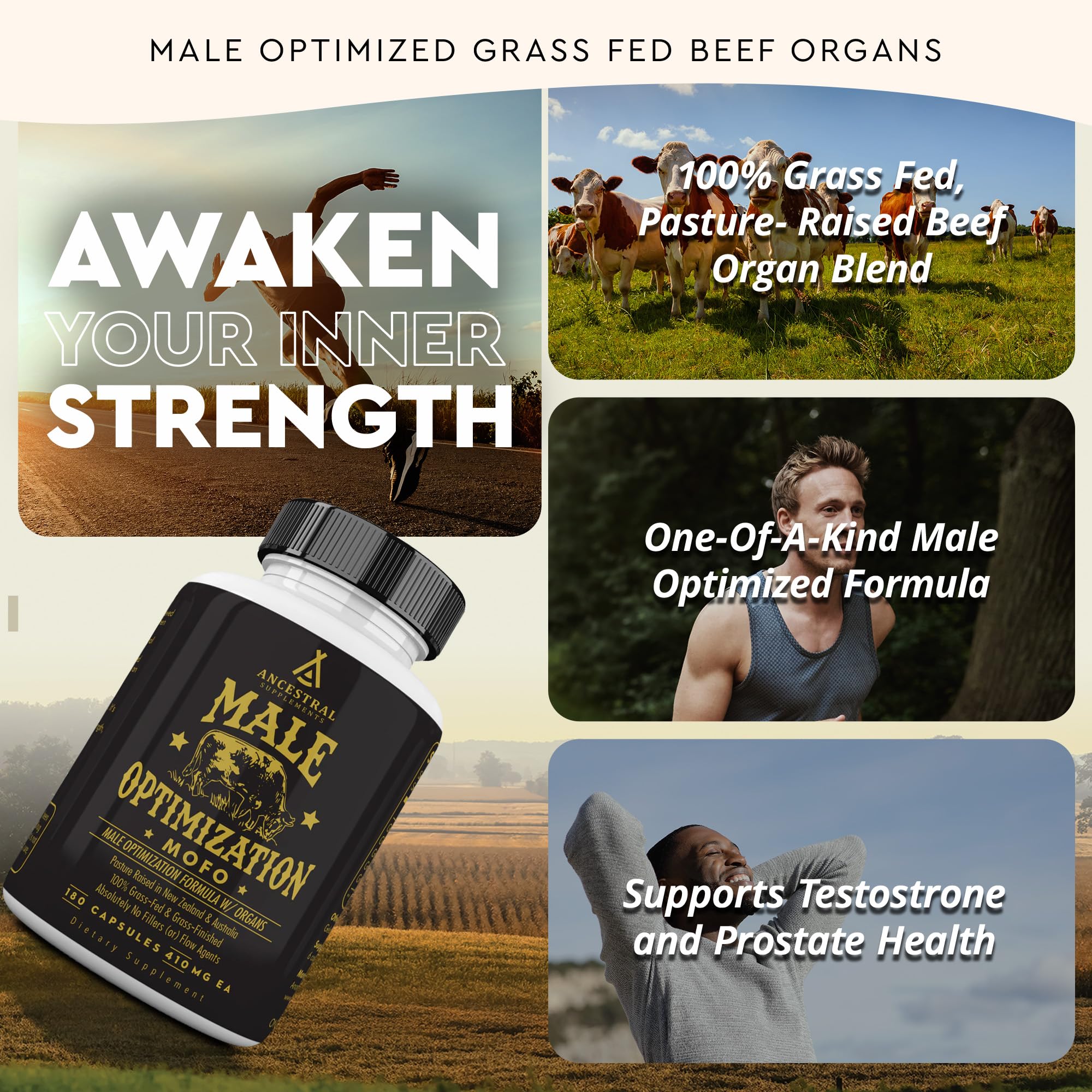 Ancestral Supplements Mofo – Origine Nouvelle-Zélande et pâturages nourrissants pour nutriments.