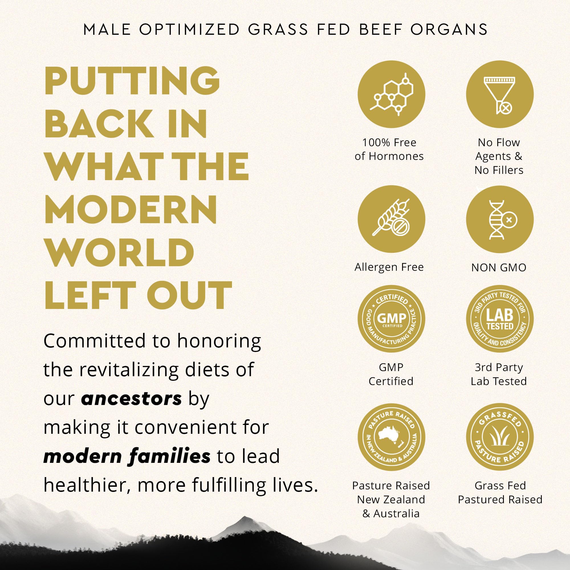 Ancestral Supplements Mofo – Sans additifs et sans charges pour pureté.
