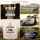 Ancestral Supplements Protéine Vanille, boisson prête dans un verre, goût vanillé agréable