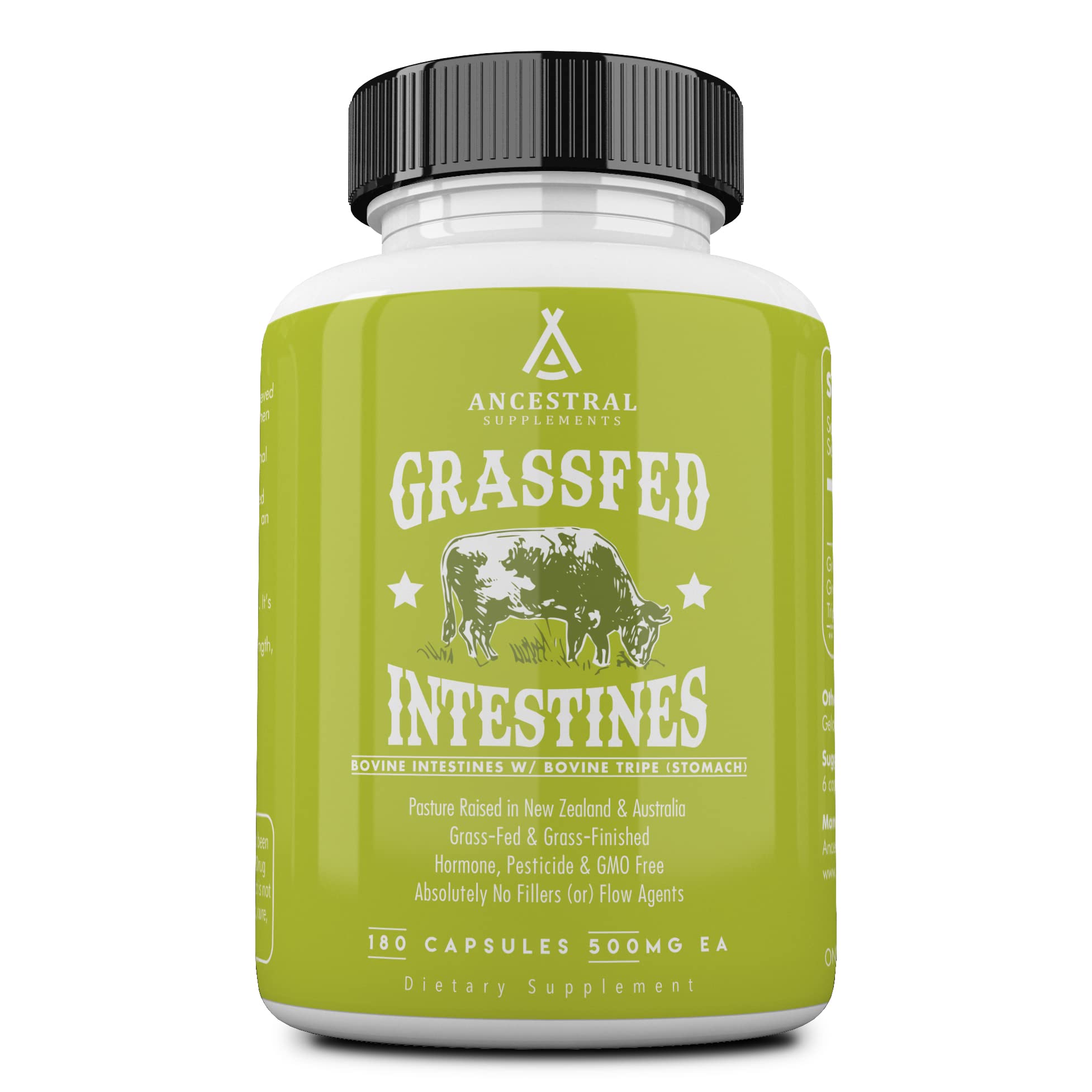 Ancestral Supplements Tripes estomac bouteille: soutien digestif potentiel au quotidien.