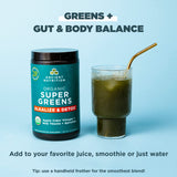 Ancient Nutrition Supergreens Detox & Alkalize, ingrédients verts variés pour nourrir l'organisme