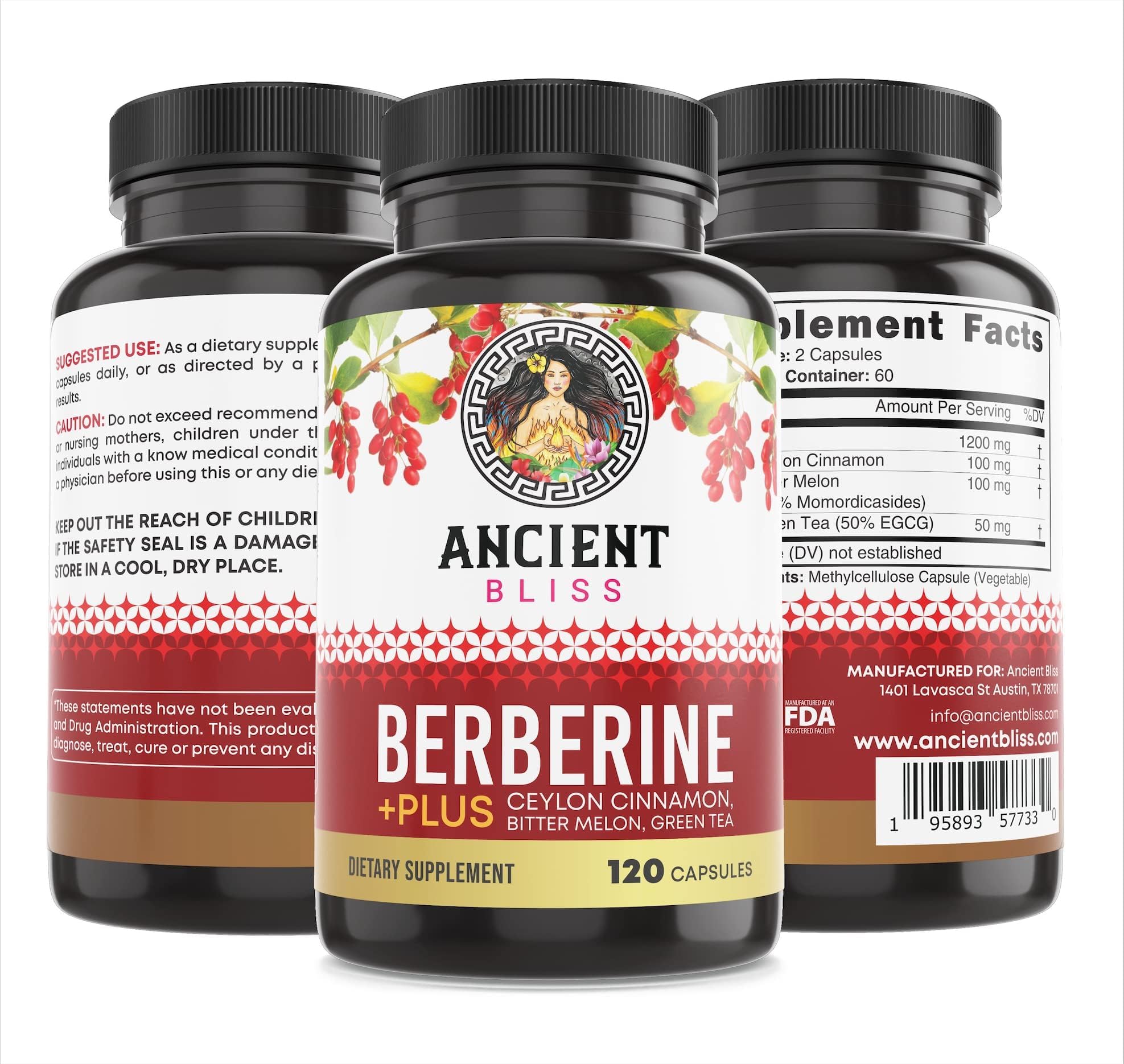 Ancient Bliss Berberine HCL 1200mg - routine quotidienne simplifiée.