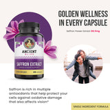 Ancient Bliss safran: soutien potentiel pour la santé des yeux et les antioxydants.