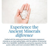 Bain Ancient Minerals formulation sans parfum, douceur pour peaux sensibles.