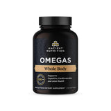 Ancient Omegas Whole Body: bouteille montrant l alliance d oméga pour le soutien cardiovasculaire.