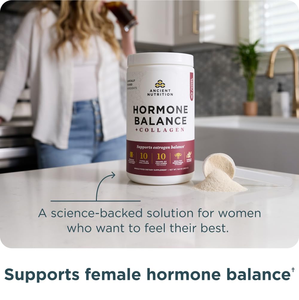 Ashwagandha biologiste d’Ancient Nutrition, extrait racine pour énergie et humeur potentielle.
