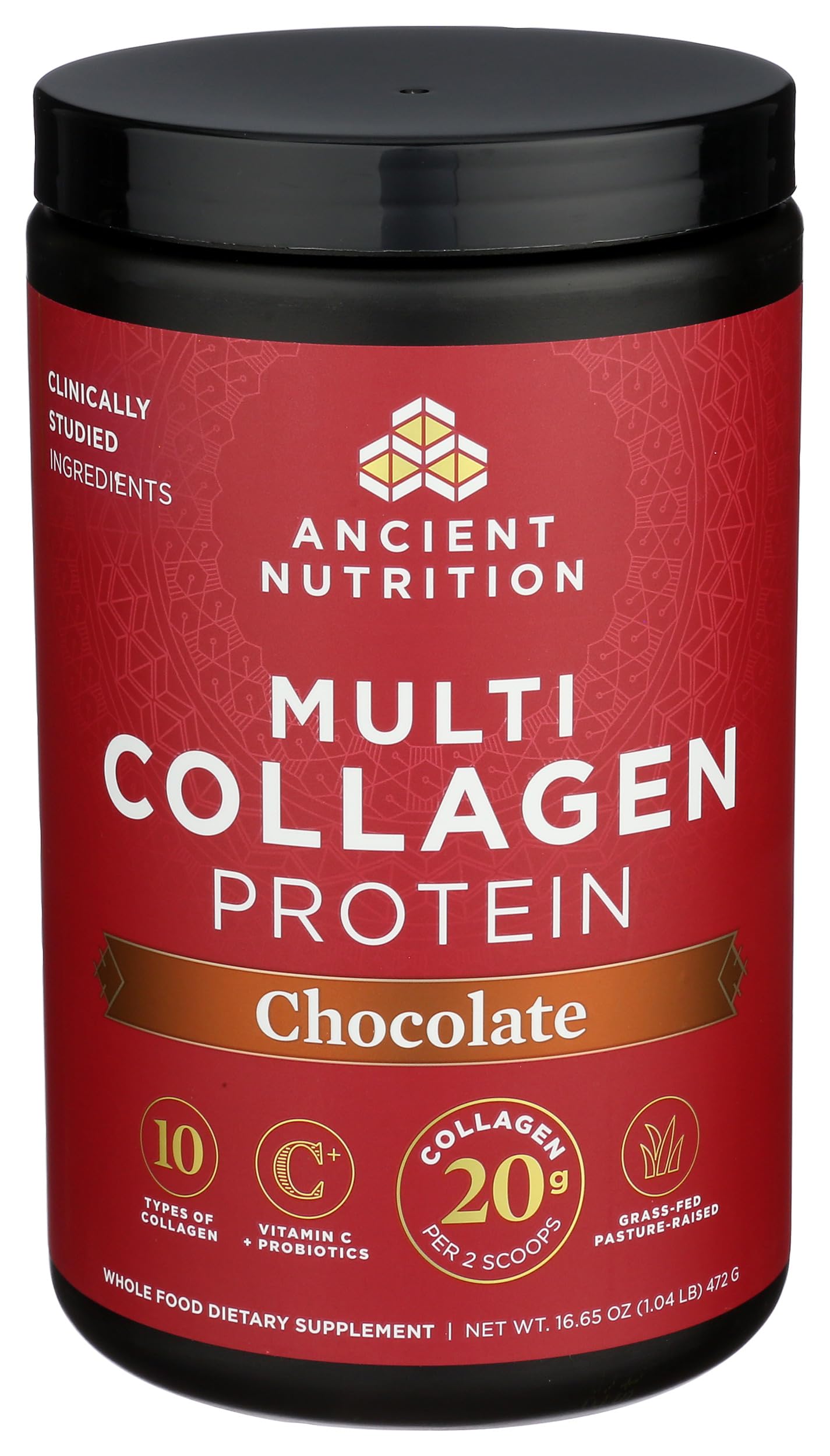 Boisson chocolatée prête à boire avec collagène hydrolysé de Ancient Nutrition