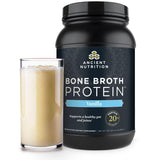 Ancient Nutrition Bouillon Os Proteine Vanille Bouteille — arôme vanille et protéine pratique.