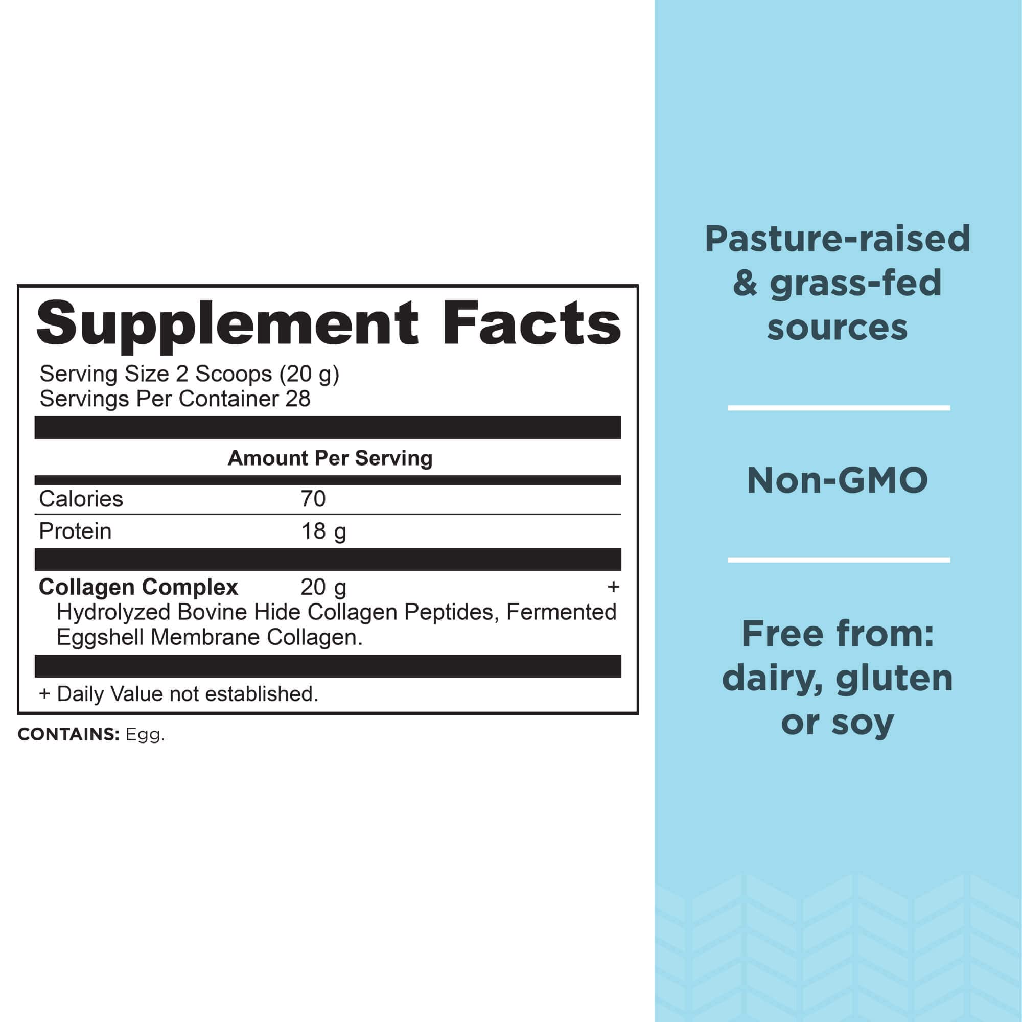 Bouteille Ancient Nutrition collagène peptides, pratique pour suivre votre routine bien-être.