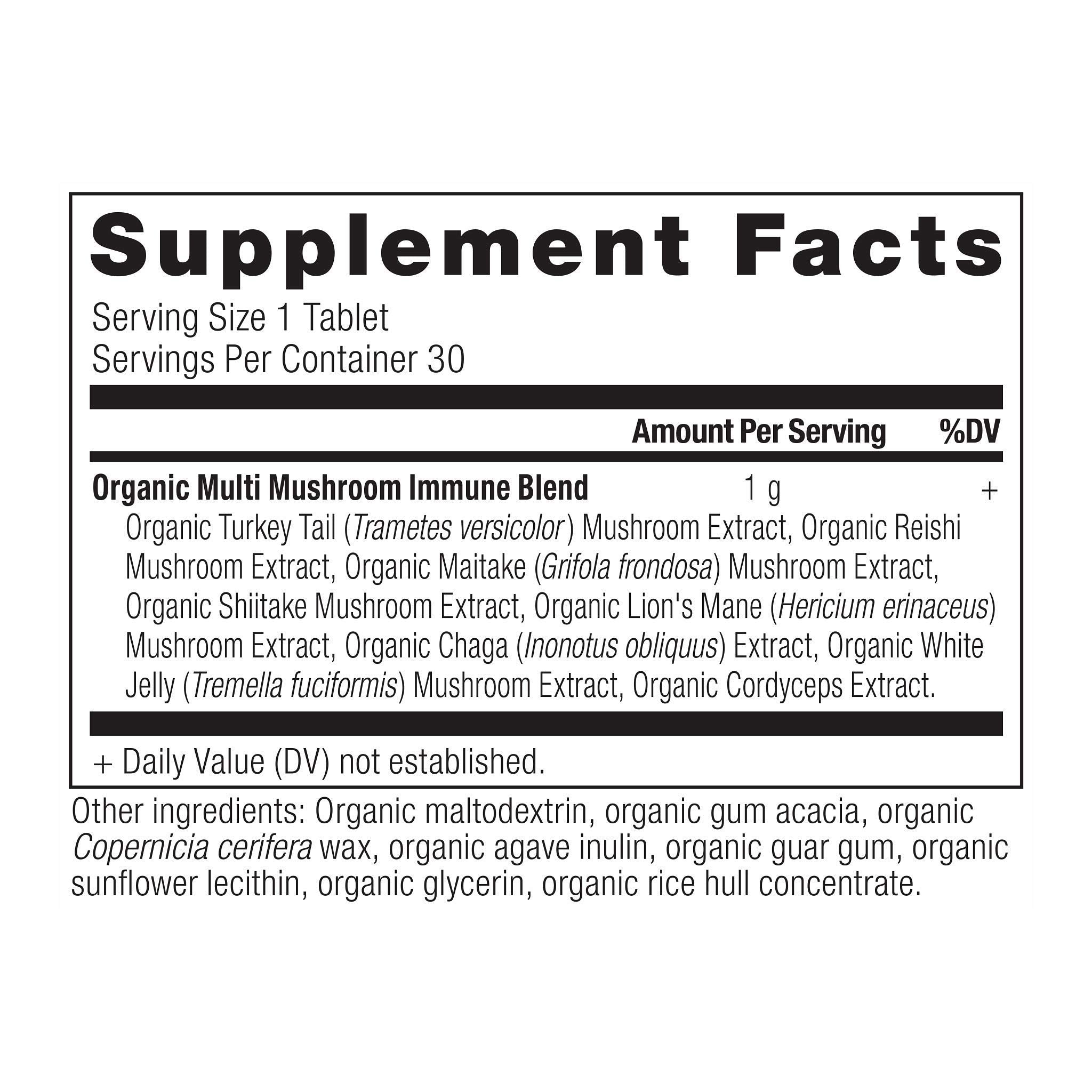 Ancient Nutrition Chaga et Cordyceps, comprimés, soutien général potentiel