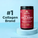 Ancient Nutrition Collagen Vanille, format pratique 24 portions