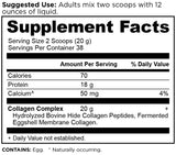 Ancient Nutrition Collagen Peptides – Doseur inclus, pratique pour mesurer 20 g par portion.