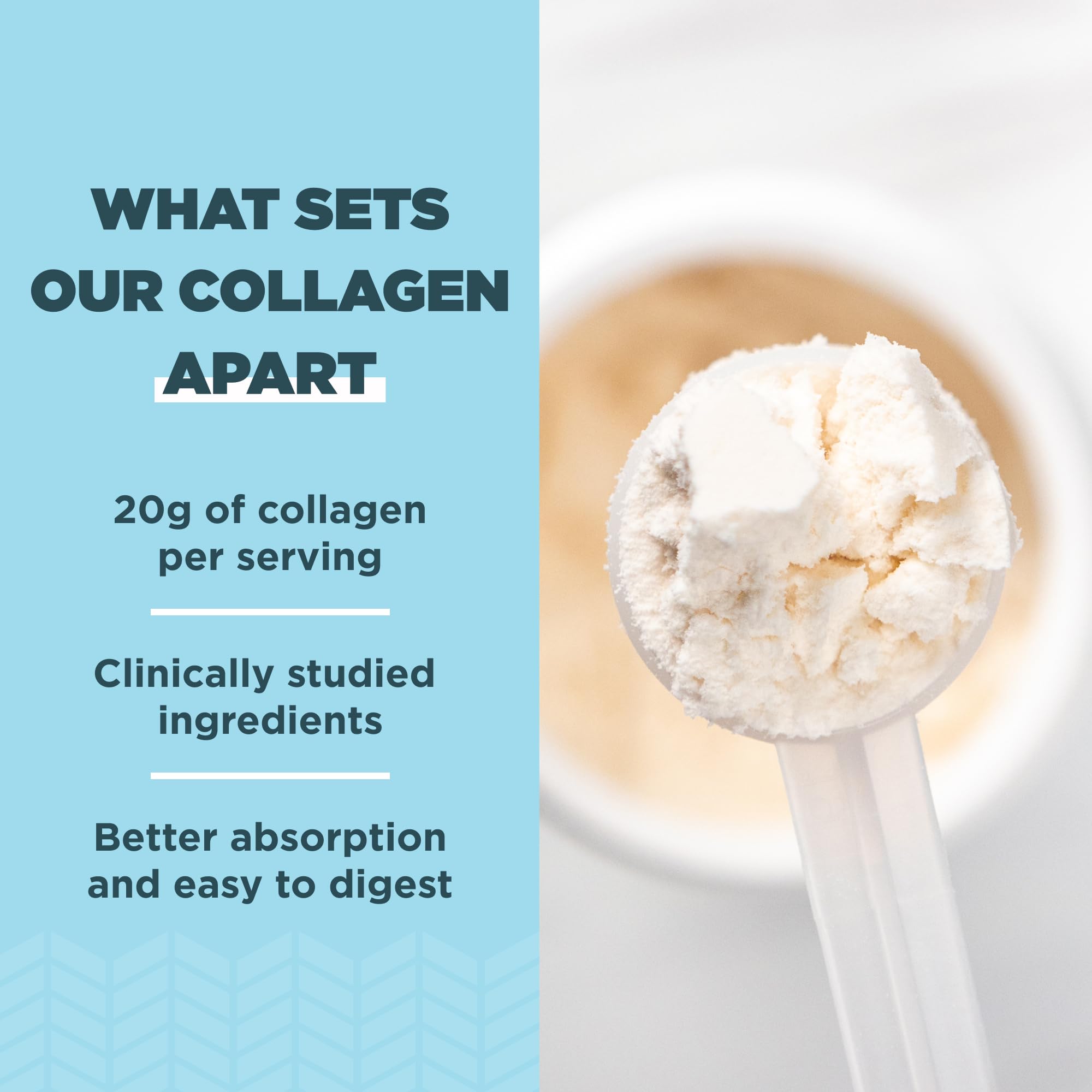 Ancient Nutrition Collagen Peptides sans arôme, sans lactose gluten et soja.