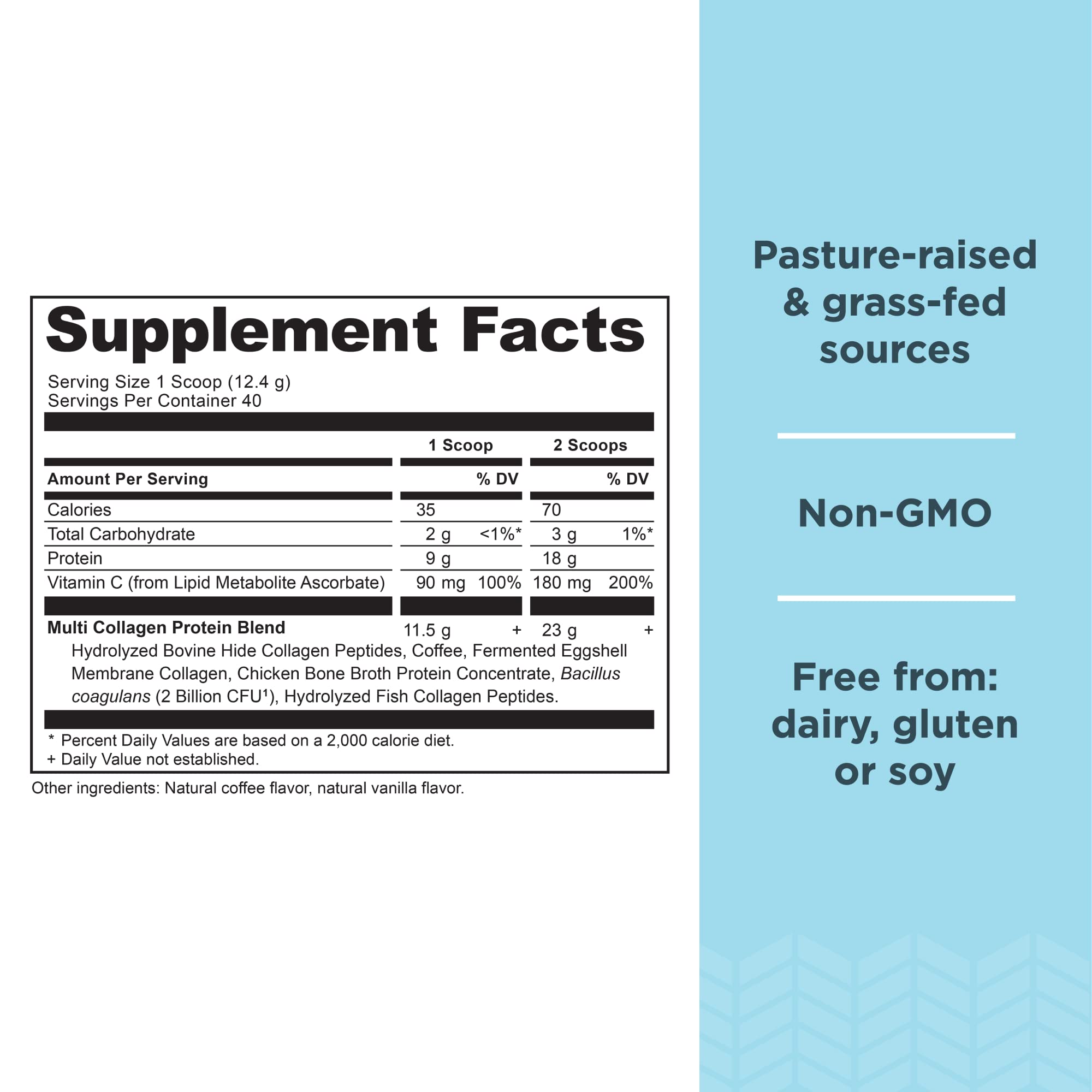 Ancient Nutrition collagene multi-types, quatre sources, richesse adaptée.