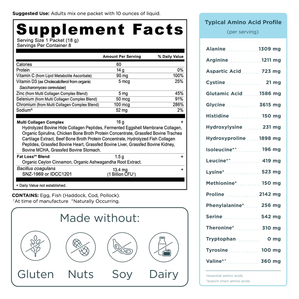 Ancient Nutrition collagene peptides poudre cannelle cuillere-mesure: pratique pour doser facilement