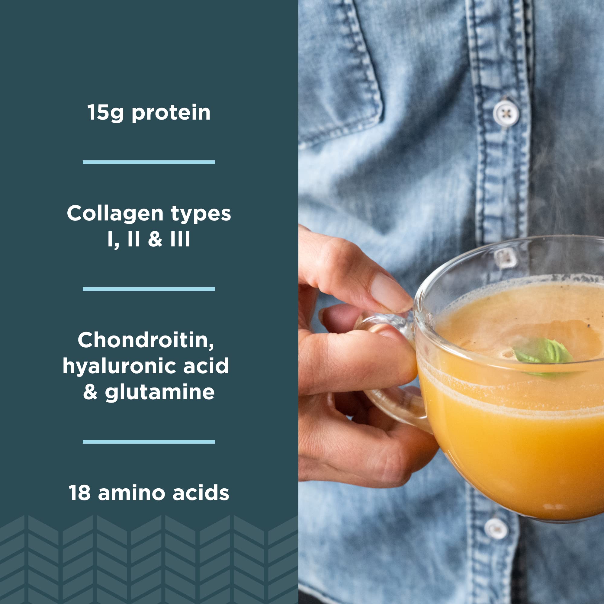 Ancient Nutrition cuillere-dosage-poudre, dosage simple pour une boisson chaude.
