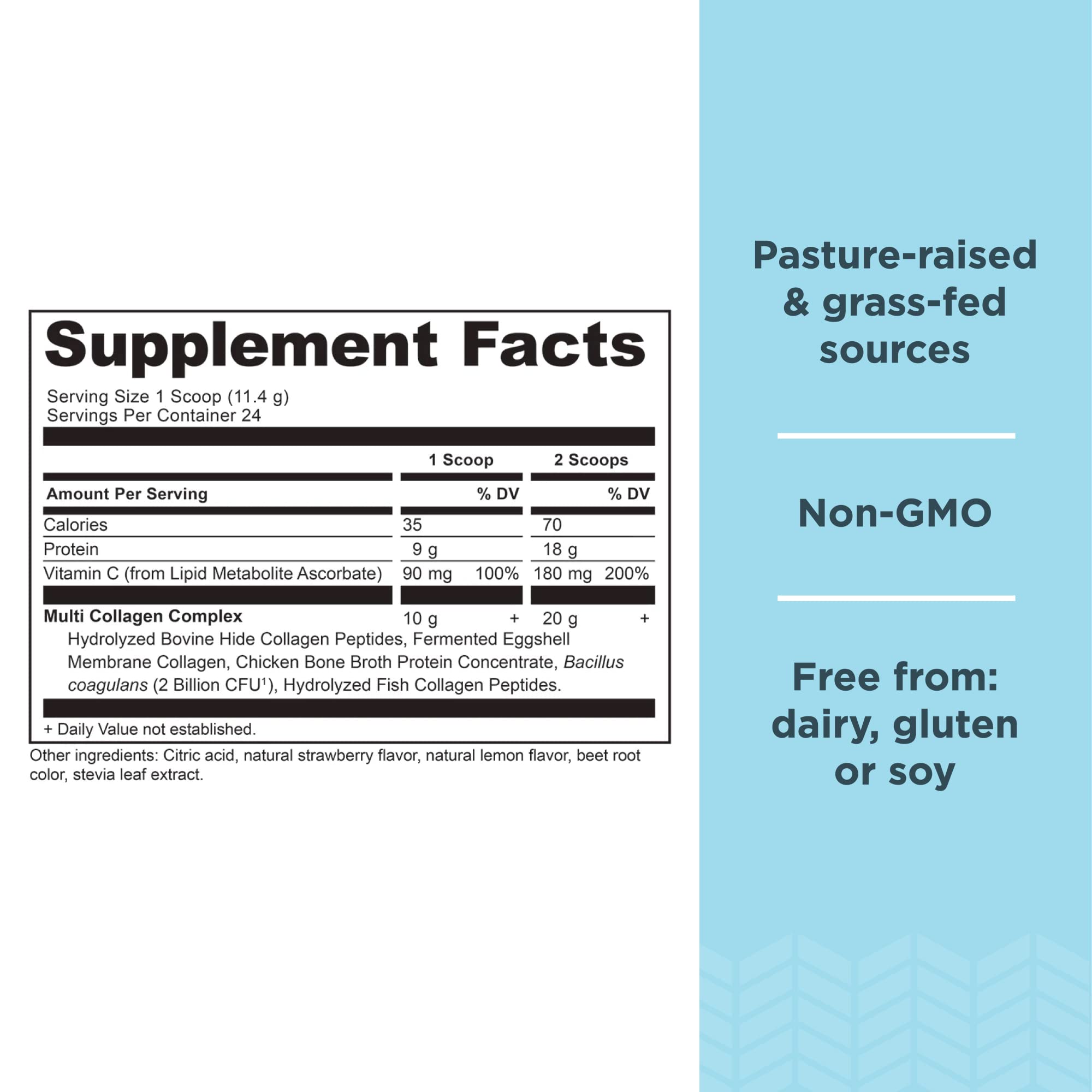 Ancient Nutrition Doseur-poudre-collagene, dosage precis pour smoothie ou the.