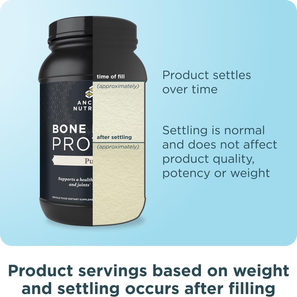 Ancient Nutrition emballage 40 portions: format pratique et durable.